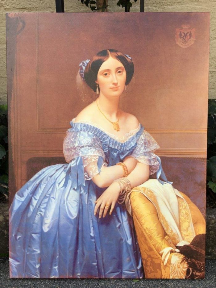Canvas - Lady in the Blue Dress - Image 4