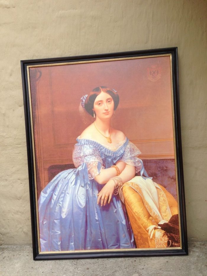 Canvas - Lady in the Blue Dress