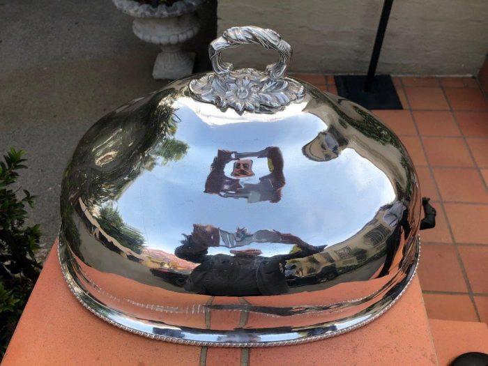 A silverplate Food Dome - ND - Image 3