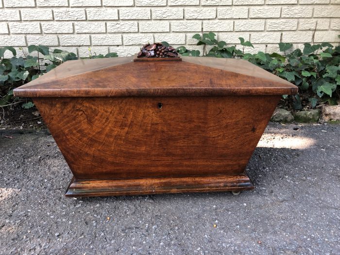 Regency Pollard Oak Wine Cooler / Cellarette on Castors