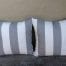 Grey and White Stripe Cushions 550 x 550 ND