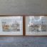 Pair Of Framed Victorian 19th Century Hunting Lithographs