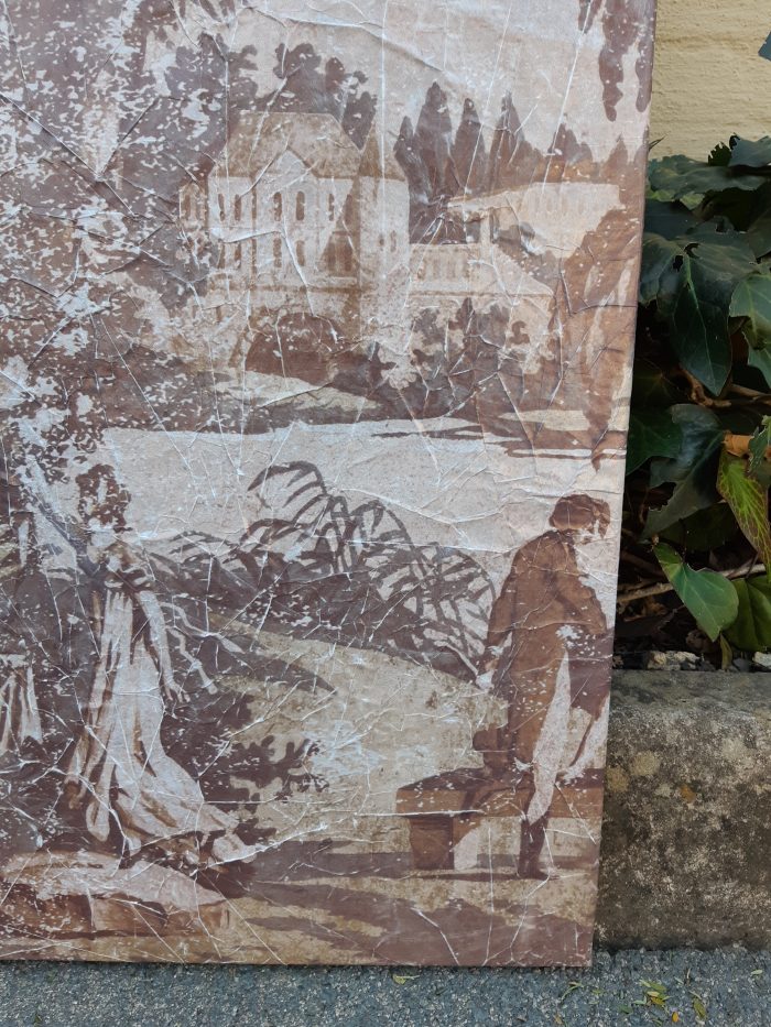 A Large Wall Painting Depicting Ladies In A Scenic Garden - Image 2