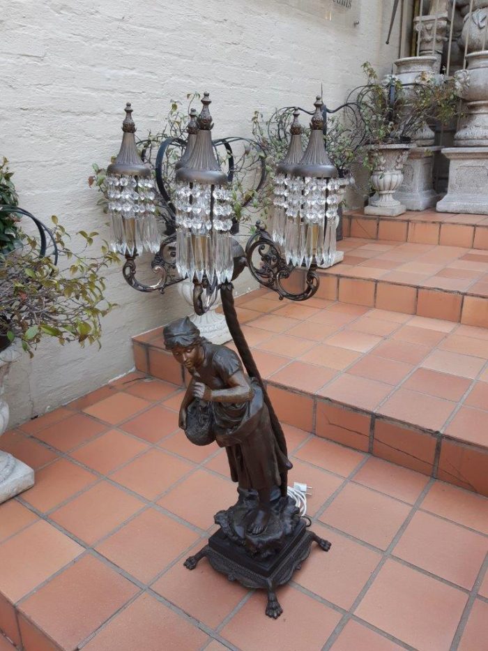 A Figural Spelter Table Lamp - ND - Image 3