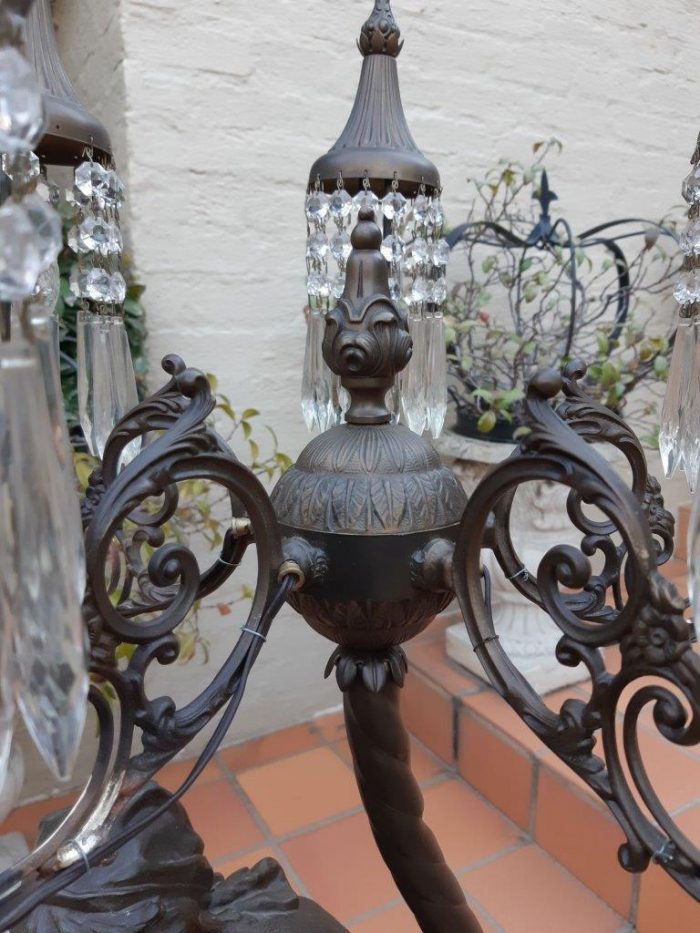 A Figural Spelter Table Lamp - ND - Image 12