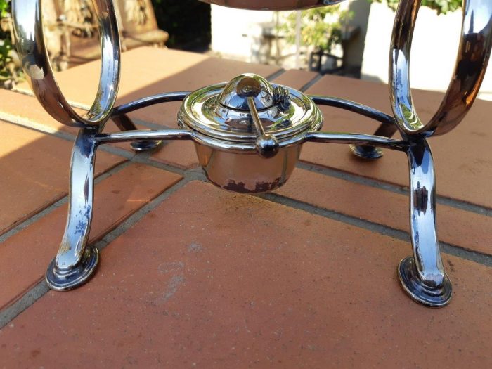 Silver plate Queen Anne tea pot on stand,  36cmhH    R1900 - Image 6