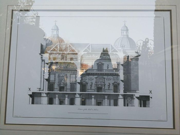 A Set of 10  William Chambers Rare Vintage Architectural Prints in Handmade Wooden Frames with Gilt Mountings. Circa 1980 - Image 7
