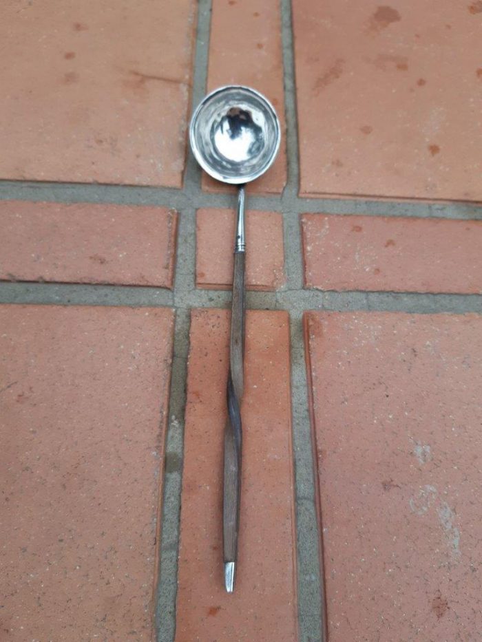 A George Iii Silver Toddy Ladle  London 1799. Maker Elizabeth Morley - Image 2