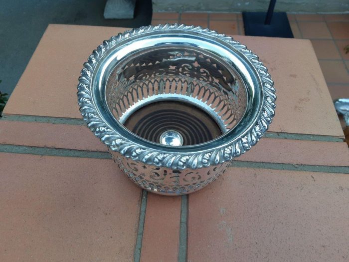 19th Century Silver Plate Wine Coaster - Image 3
