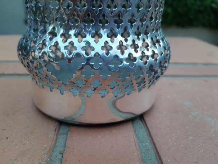 19th Century Silver Plate Wine Coaster, Initials AMM - Image 5
