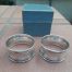 Pair of sterling silver napkin rings in box 41grams