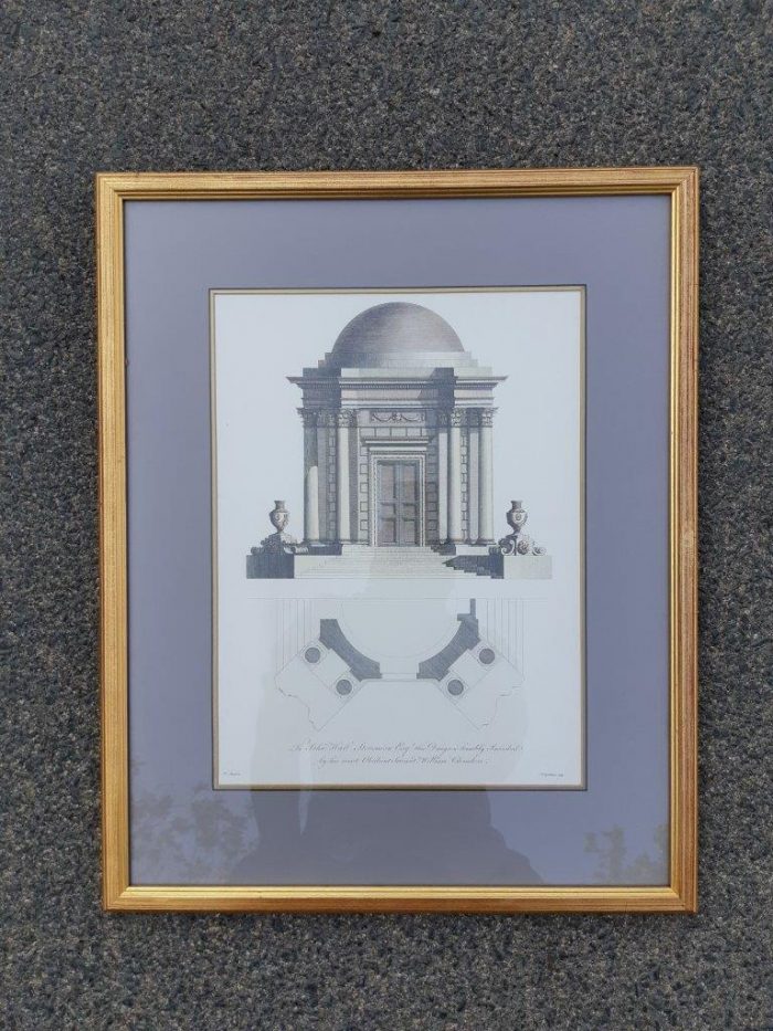A Set Of Three (3) Neoclassical Architectural Studies ( Photolithograph) - Image 5