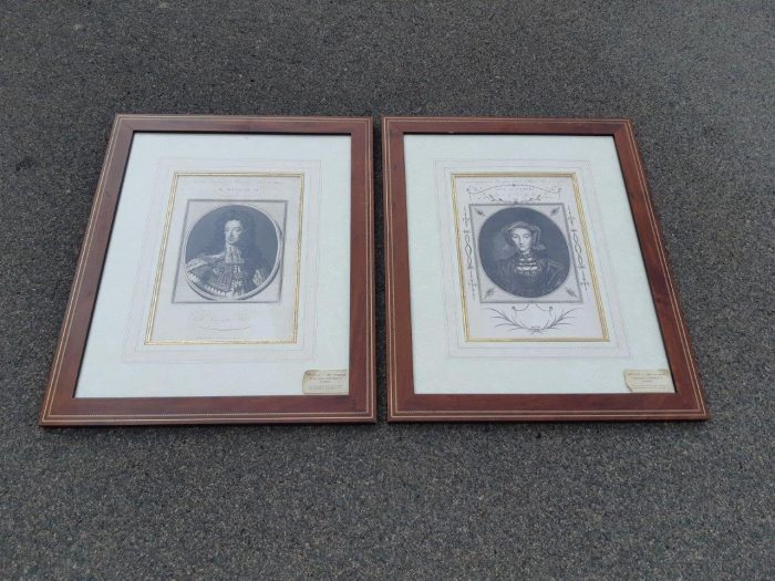 A Pair Of Period Portraits: Henry Lord Darnly Of Scotland, And King Edward XI Hand Coloured Engravings - Image 3