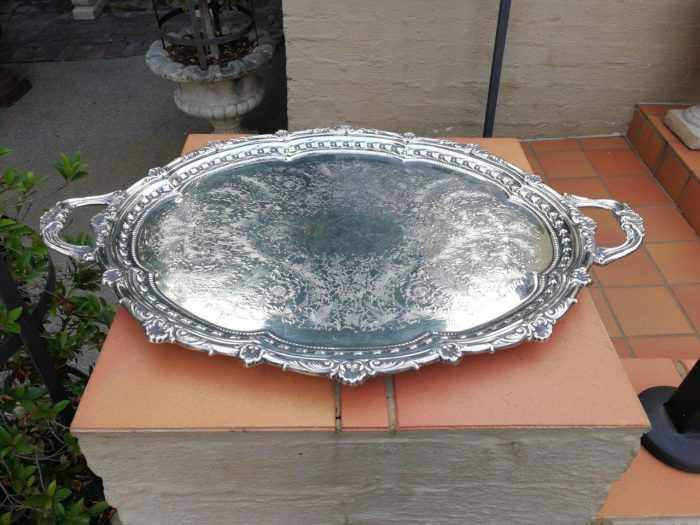 Silverplate Twin Handle Tray