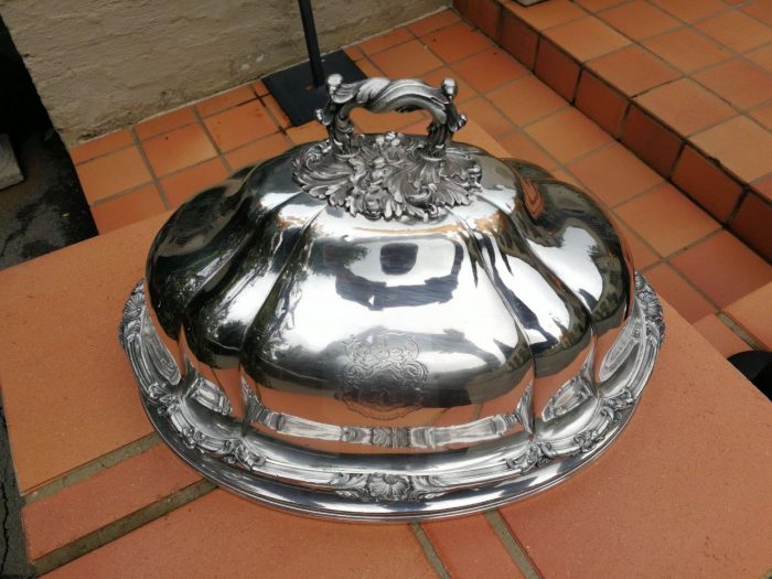 A Silverplate Food Dome ND - Image 2