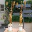 19th Century pair of French ormolu bronze candelabras