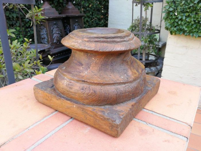 Carved Wooden Square top Candle holders or styling bases (SOLD INDIVIDUALLY) - Image 6