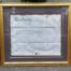 A Circa 1897 Framed Indenture In Pen And Ink On Parchment