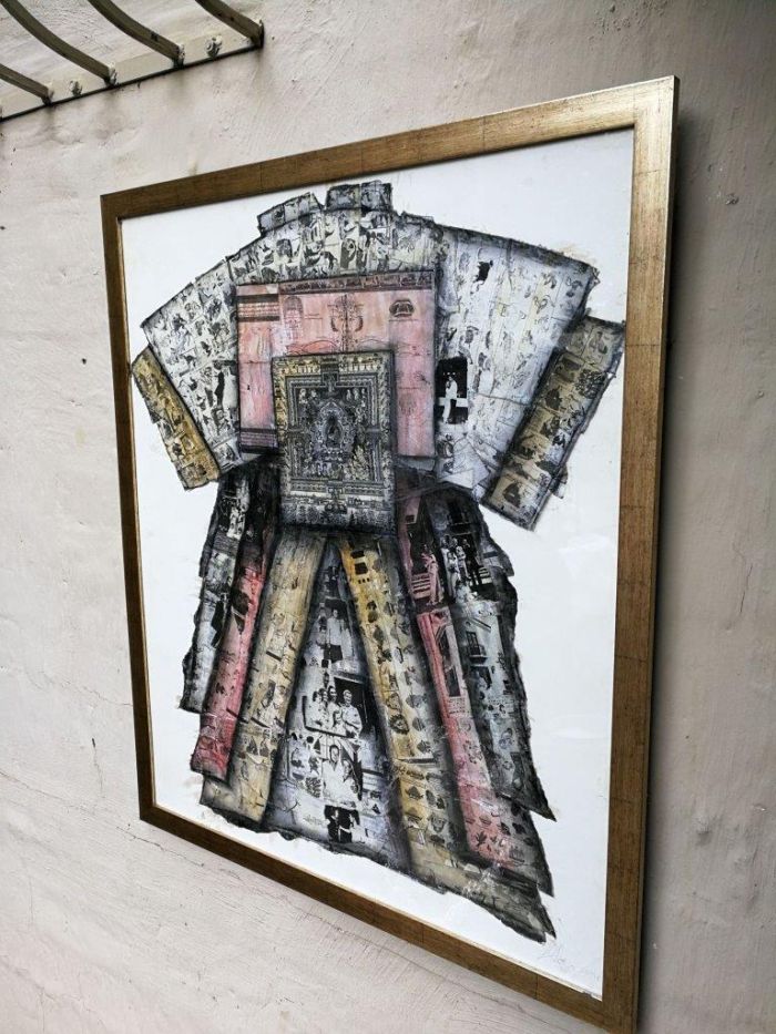 The Wedding Collage With Ink By Lyndi Sales Signed - Image 3