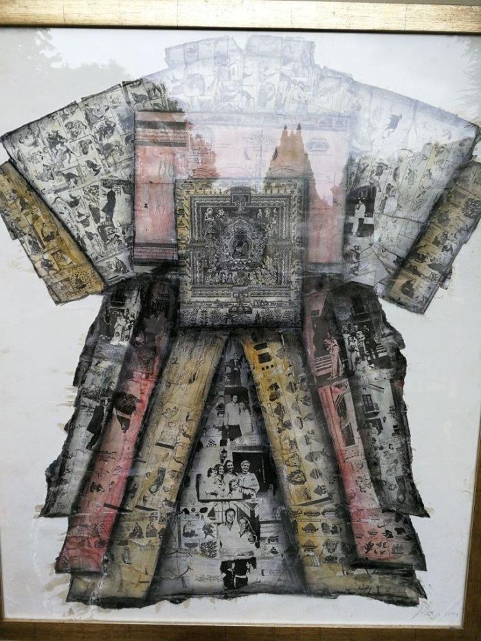 The Wedding Collage With Ink By Lyndi Sales Signed - Image 4