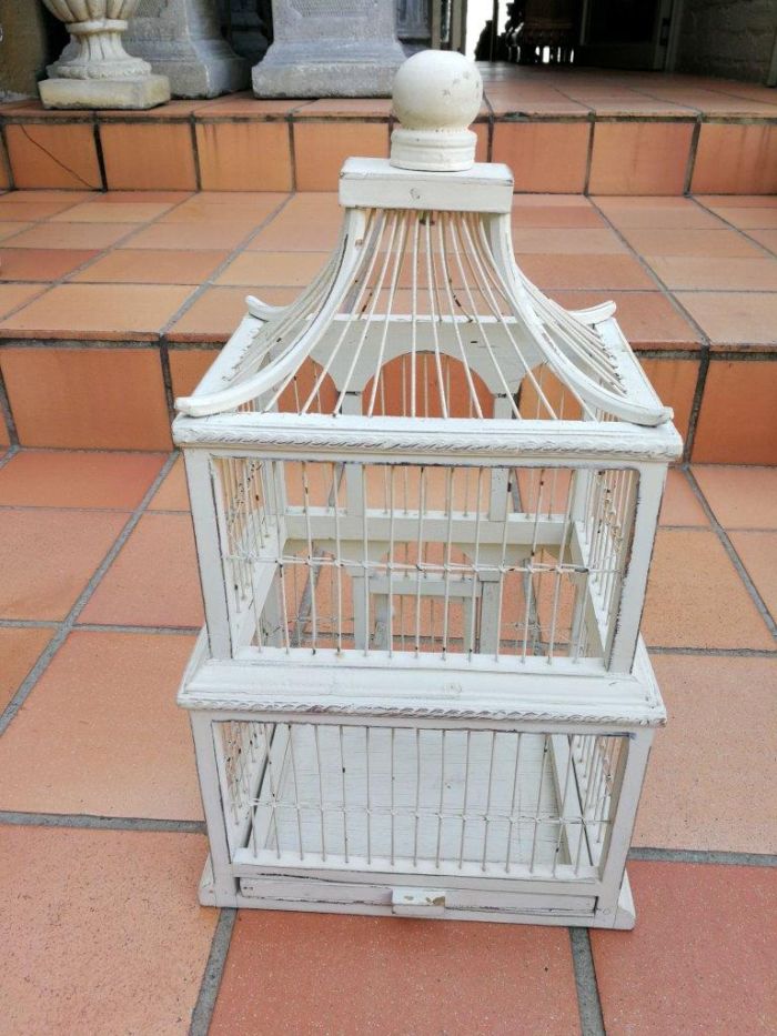 A  Pair of Antique / Vintage Graduated Birdcages ND - Image 7