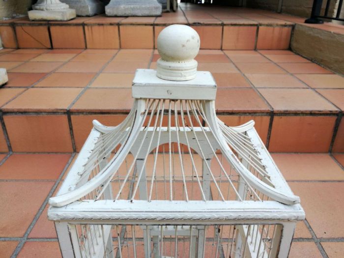 A  Pair of Antique / Vintage Graduated Birdcages ND - Image 8