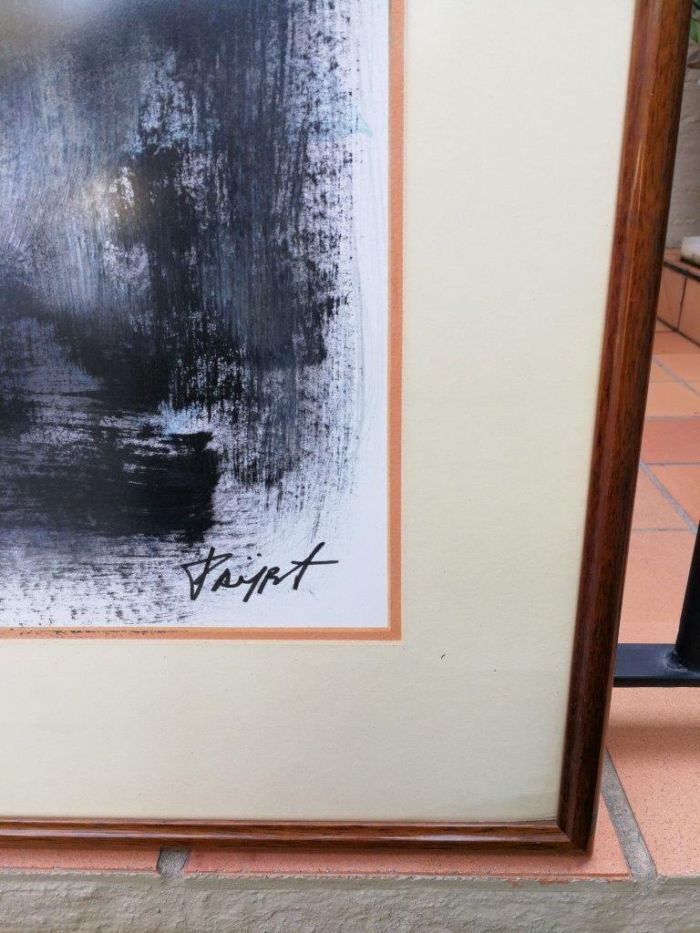 A Set of Two Acrylic on Paper Diptych, Storm - Image 6