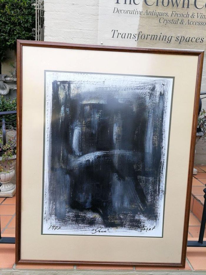 A Set of Two Acrylic on Paper Diptych, Storm - Image 7