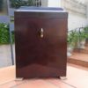 A 20th Century Victorian Style Mahogany Wine Box Made by The Bombay Company