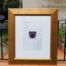 An Abstract Composition with Black Circle Lithograph
