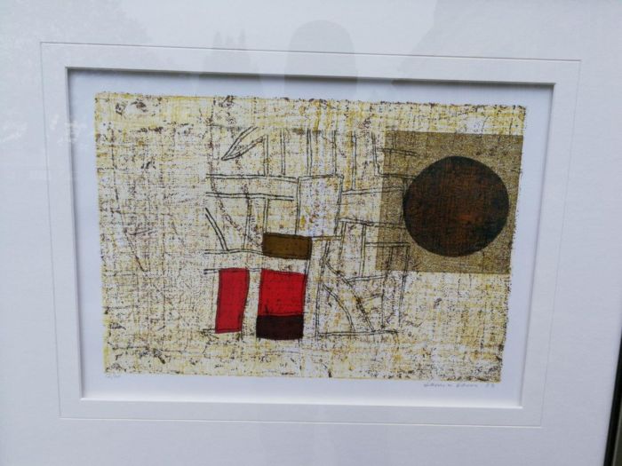 An Abstract Composition Lithograph, signed, 2003  Hannes Harrs - Image 4