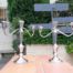 A Pair Of 20th Century Gorham Silver Plate Three Light Candelabras Candle Holders  Convertible Circa 1940