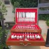 A Comprehensive Cooper Bros Kings Pattern Silver-Plated Twelve Place Cutlery Set In A Canteen - Image 2