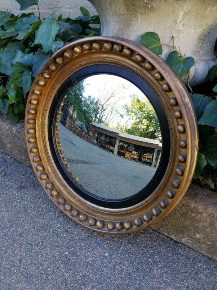 A Regency Gild Convex Mirror ND - Image 2