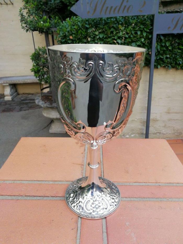 An Antique Victorian Silver Lage Size Goblet Sheffield  Circa 1897 500grams Silver - Image 3