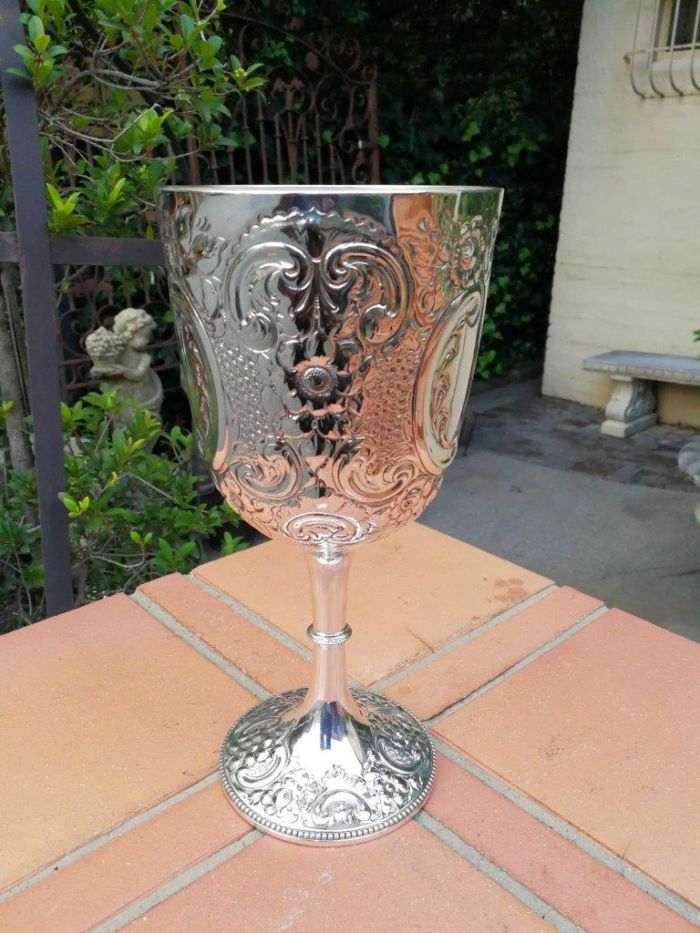 An Antique Victorian Silver Lage Size Goblet Sheffield  Circa 1897 500grams Silver - Image 5