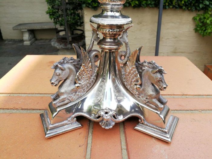 A Victorian Silver-Plate Candelabra - Image 5