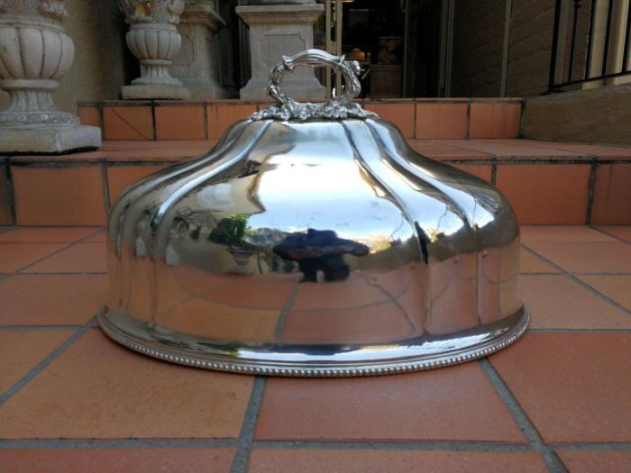 An Antique Massive Silver-Plated Food Dome