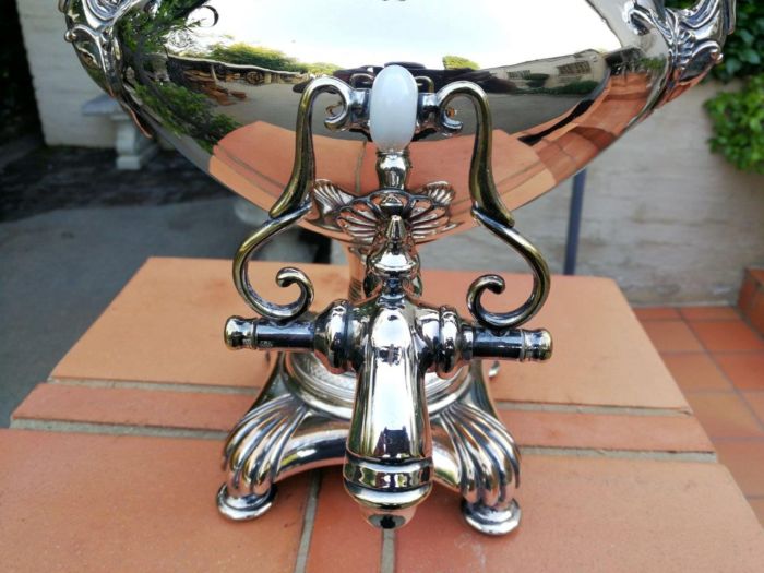 A 19th Century Large Silver-Plate Samovar - Image 7