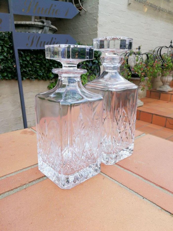 A Set Of Two Cut Crystal Decanters - Image 3