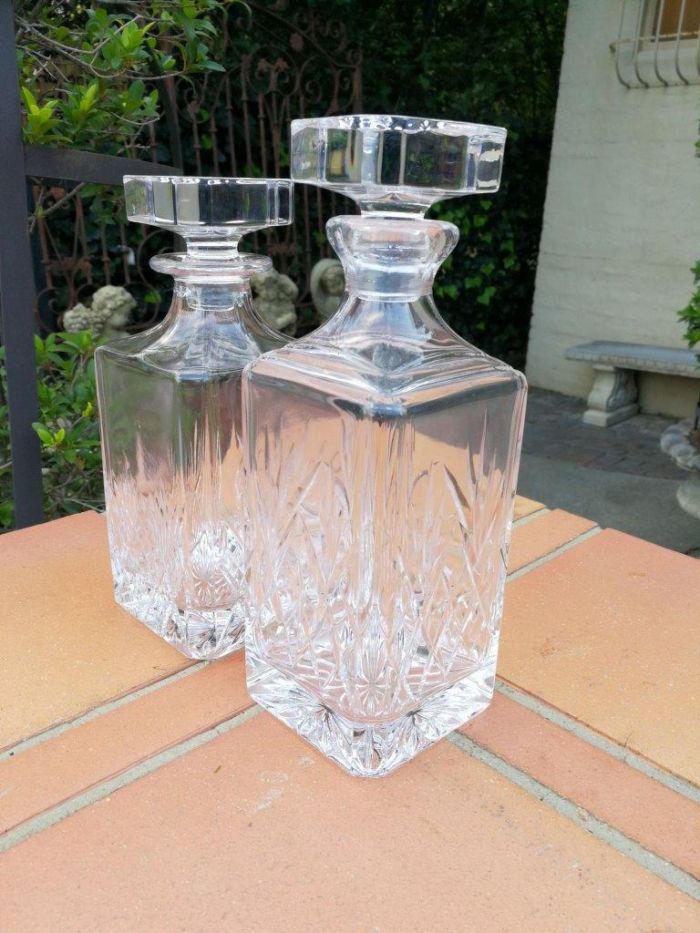 A Set Of Two Cut Crystal Decanters - Image 4