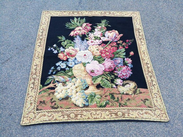 A 20th Century French Floral Tapestry - Image 2