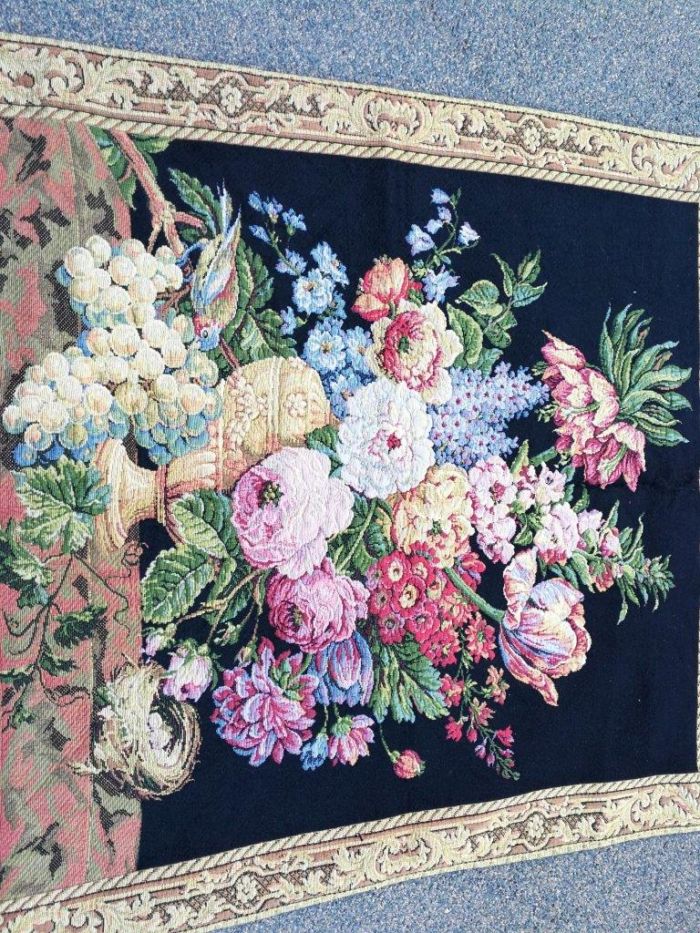 A 20th Century French Floral Tapestry - Image 4
