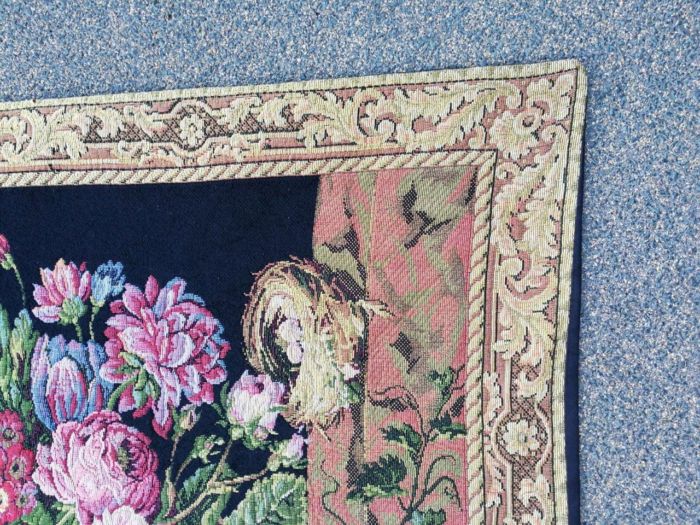 A 20th Century French Floral Tapestry - Image 6
