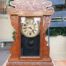 An Early 20th Century  Ornate Carved Oak Mantel Clock