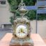 A late 19th/Early 20th Century French brass clock With Pendulum and Key