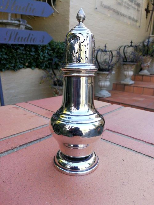 A Silver-Plated Castor Shaker
