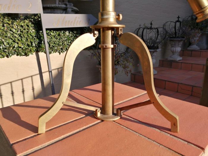 A 20th Century Brass Telescope On Stand - Image 4