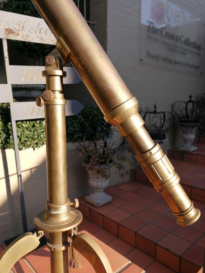 A 20th Century Brass Telescope On Stand - Image 5