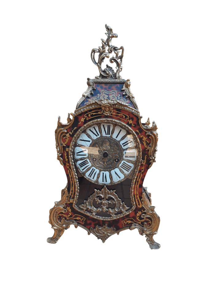 A 19th Century French Tortoiseshell Boulle Clock